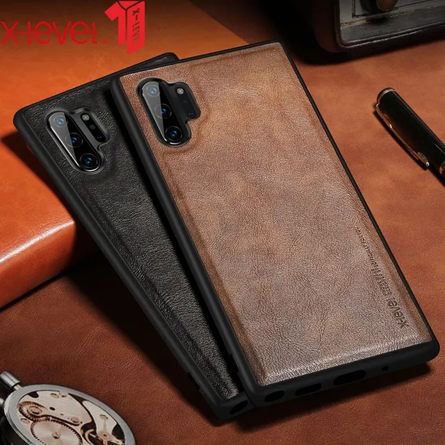 Redpepper Galaxy Cases Note 10 Plus wallet pelle marrone