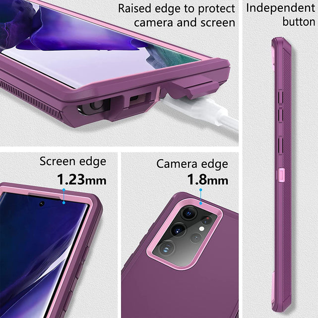 Redpepper Galaxy S22 Ultra Cover Antiurto a Tre Strati