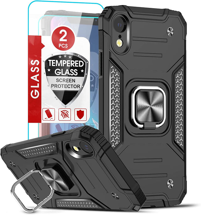 Redpepper iPhone XR Cover Rossa Anello Antiurto 6.1"