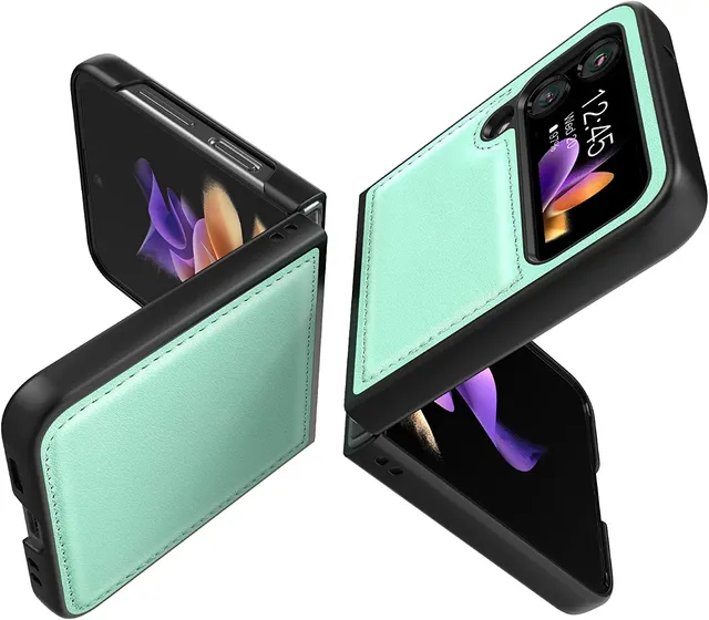 Redpepper Galaxy Z Flip 4 Cover pelle gialla