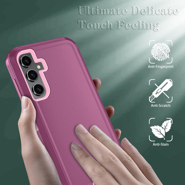 Redpepper Galaxy S26 Plus cover 3in1 rosso vino heavy duty