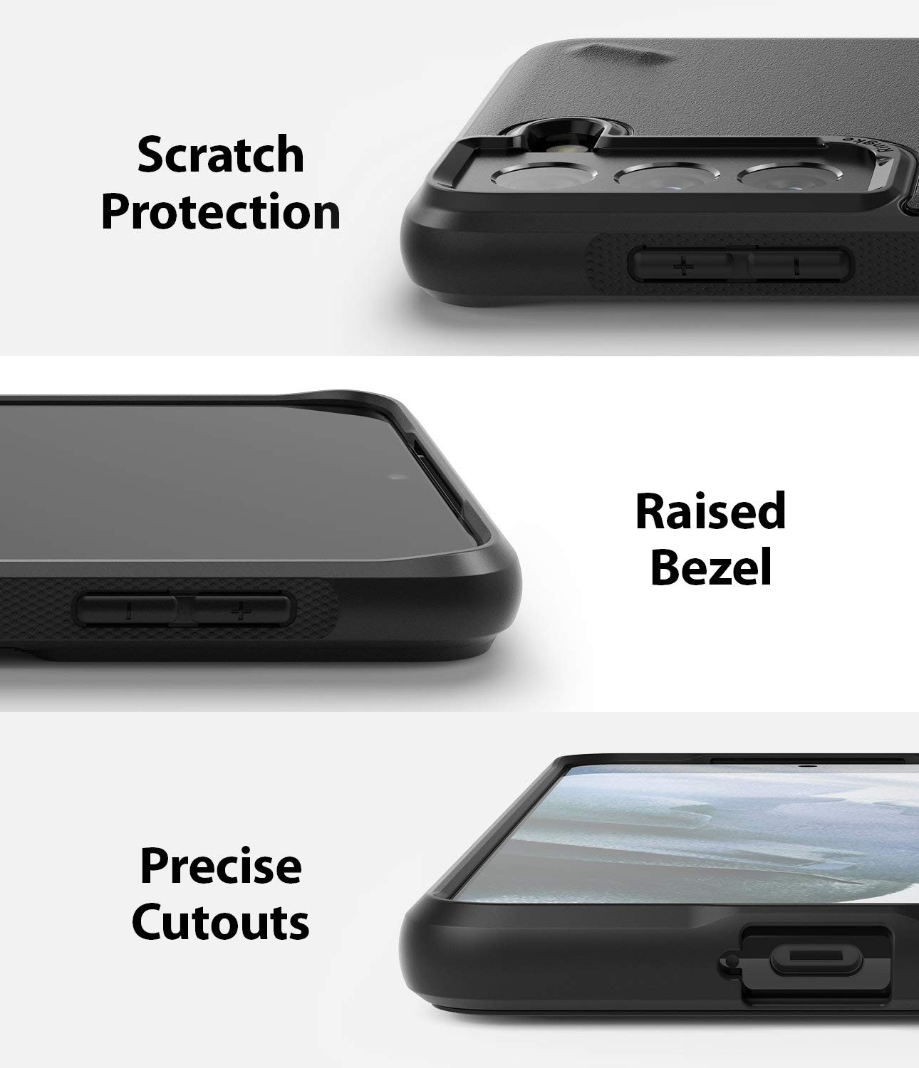 Ringke Onyx Cover Galaxy S21 Plus Custodia TPU Nera Antiurto