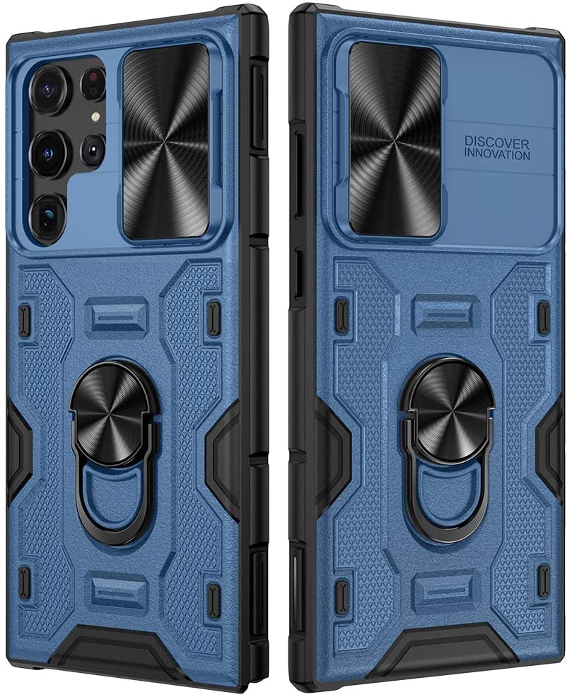 Redpepper Galaxy S22 Ultra Cover Anello Stand Copri Camera