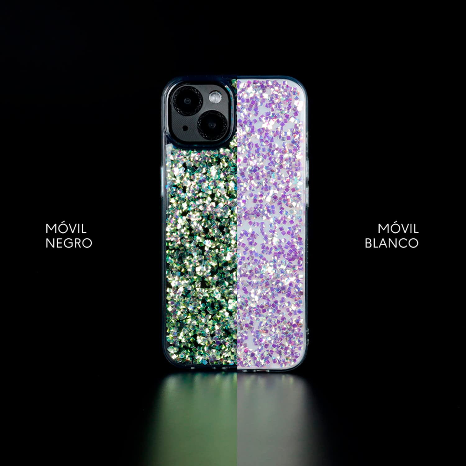La Casa de las Carcasas Cover Redmi Note 9S custodia malva glitter
