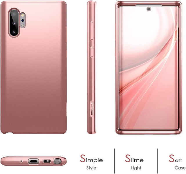 Redpepper Note 10 Plus Cover oro rosa con pellicola