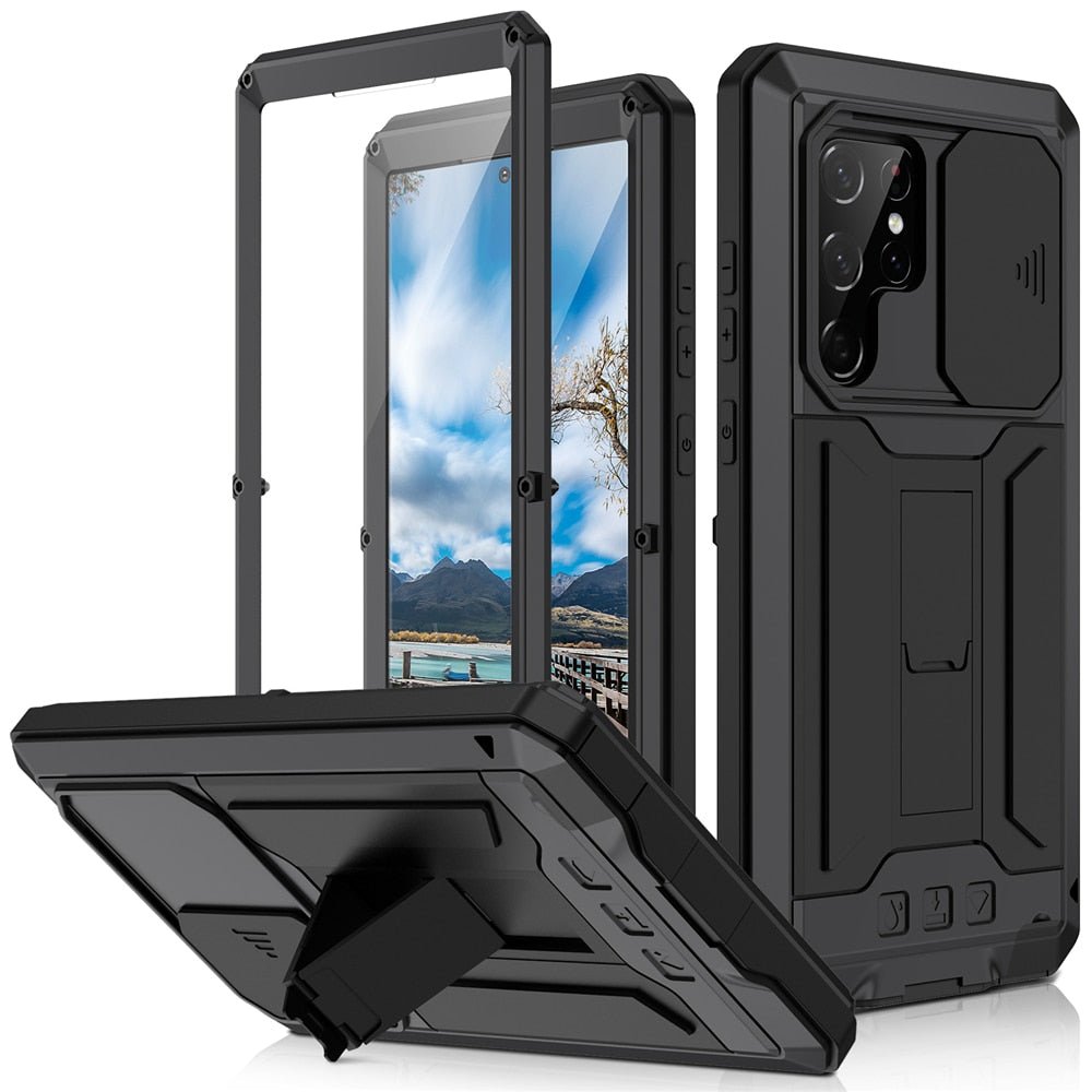 Redpepper Galaxy S22 Ultra cover alluminio con kickstand