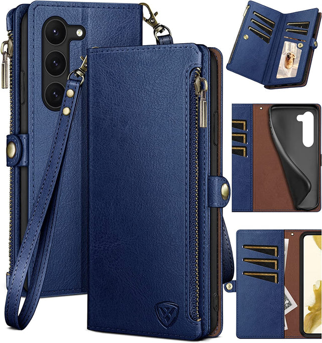 Redpepper Galaxy S23 cover portafoglio pelle zip