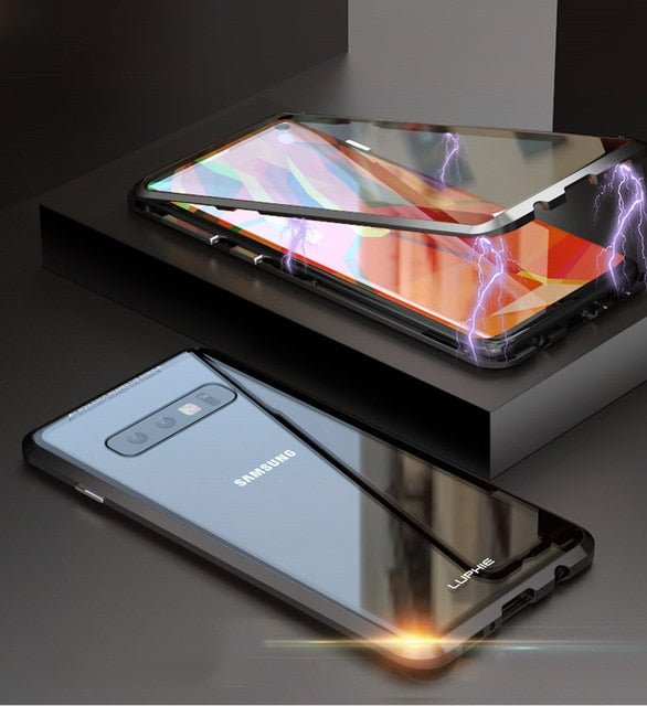 Redpepper Galaxy S10 Plus Cover Magnetica Vetro Slim