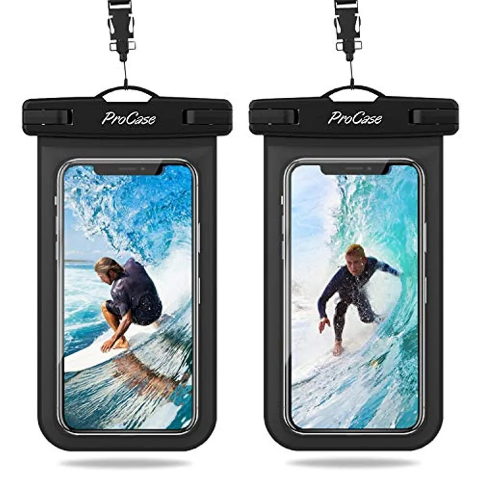 Redpepper Waterproof Pouch IPX8 custodia nera 2 pezzi 6,9"