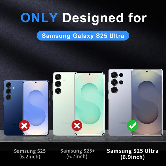 Redpepper Galaxy S25 Ultra cover magnetica nera opaca slim