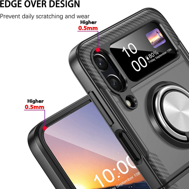 Redpepper Galaxy cover Z Flip 4 trasparente con anello stand