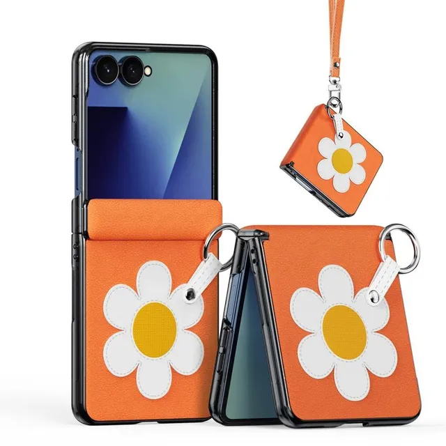 Redpepper Galaxy Cases cover Z Flip 8 margherite anello e laccetto
