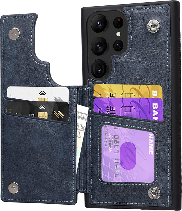 Redpepper Galaxy Cases S23 Ultra portafoglio pelle nero