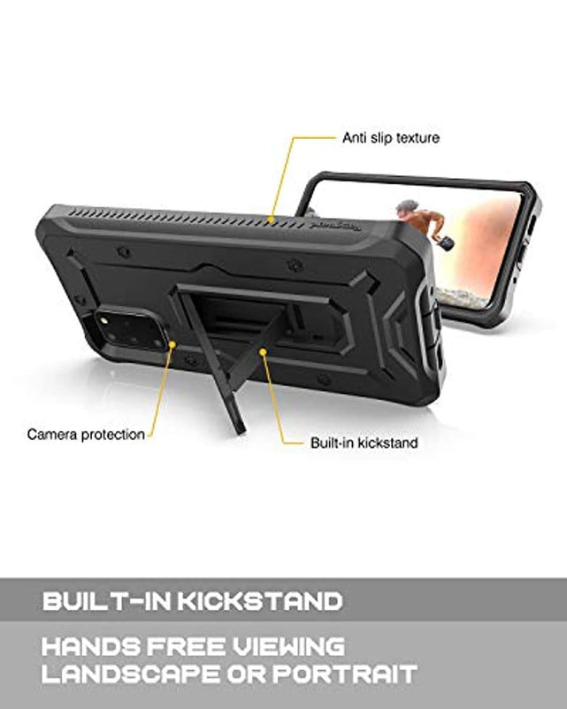 Redpepper Galaxy S20 Plus cover nera con kickstand antishock