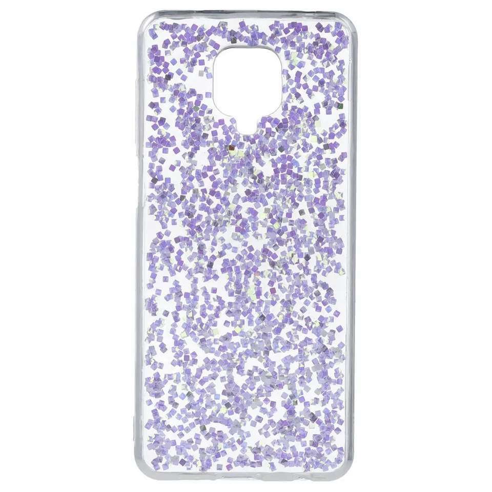 La Casa de las Carcasas Cover Redmi Note 9S custodia malva glitter
