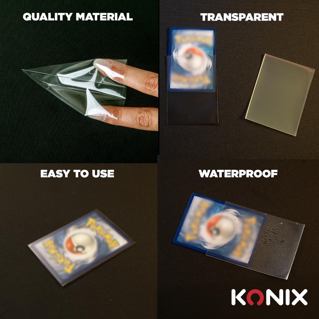 Konix Standard Bustine Carte 67x92 mm Trasparenti 100 pz