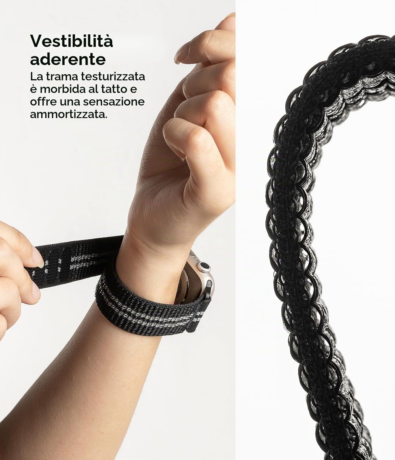 Ringke Sports Air Loop Cinturino Watch 42mm Nero Nylon