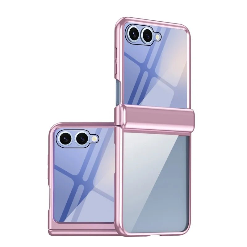 Redpepper Galaxy Z Flip 8 Cover Trasparente Rosa con Pellicola