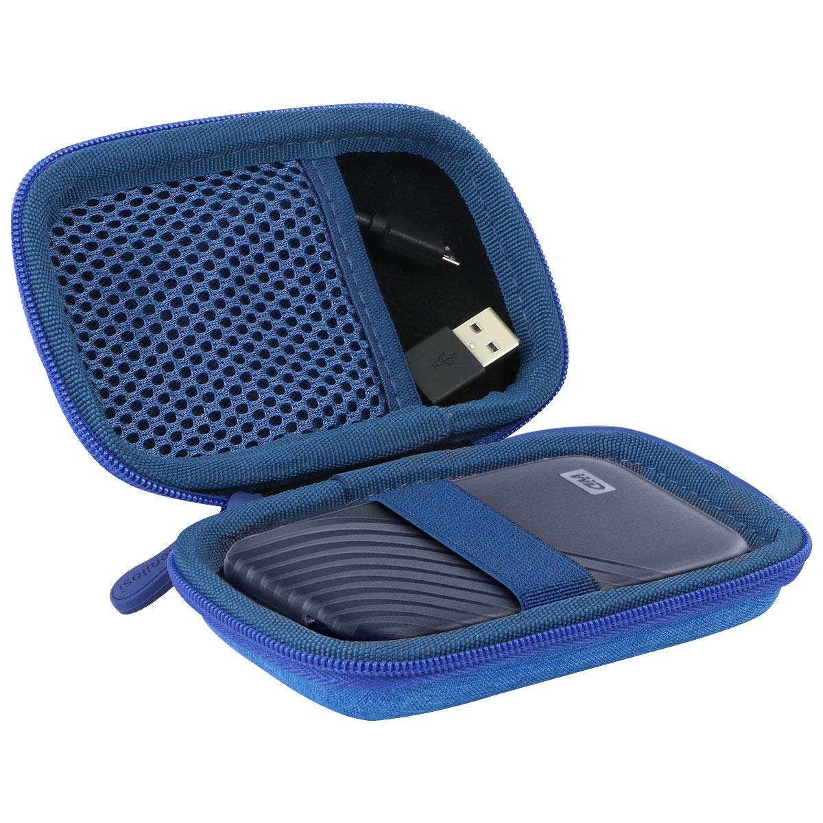 Aenllosi SSD Case custodia rigida WD My Passport SSD blu EVA