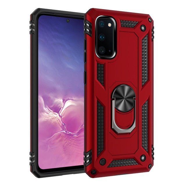 Redpepper Galaxy Cases Ring cover Samsung S20 Ultra antishock rossa