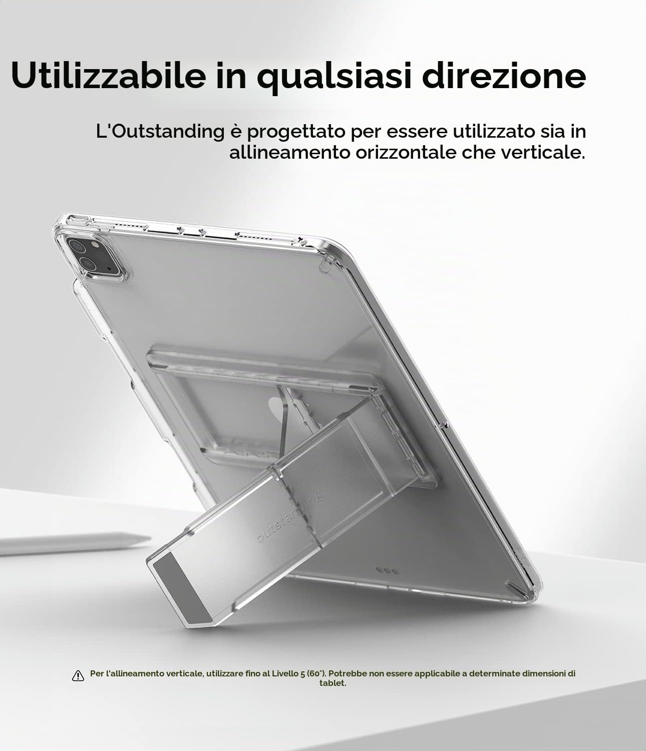 Ringke Stand iPad supporto tablet Clear Mist 8-13"