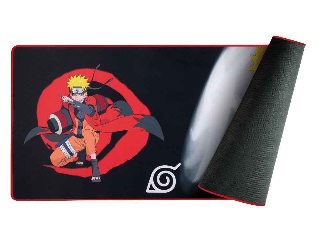Konix Mouse Pads tappetino gaming XXL 90x46 Naruto Eremita nero