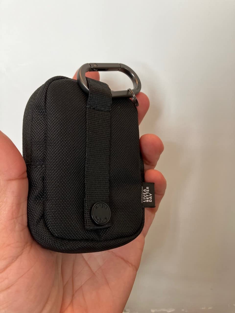 Ringke Mini Pouch Two Pocket Pochette Nylon Black AirPods
