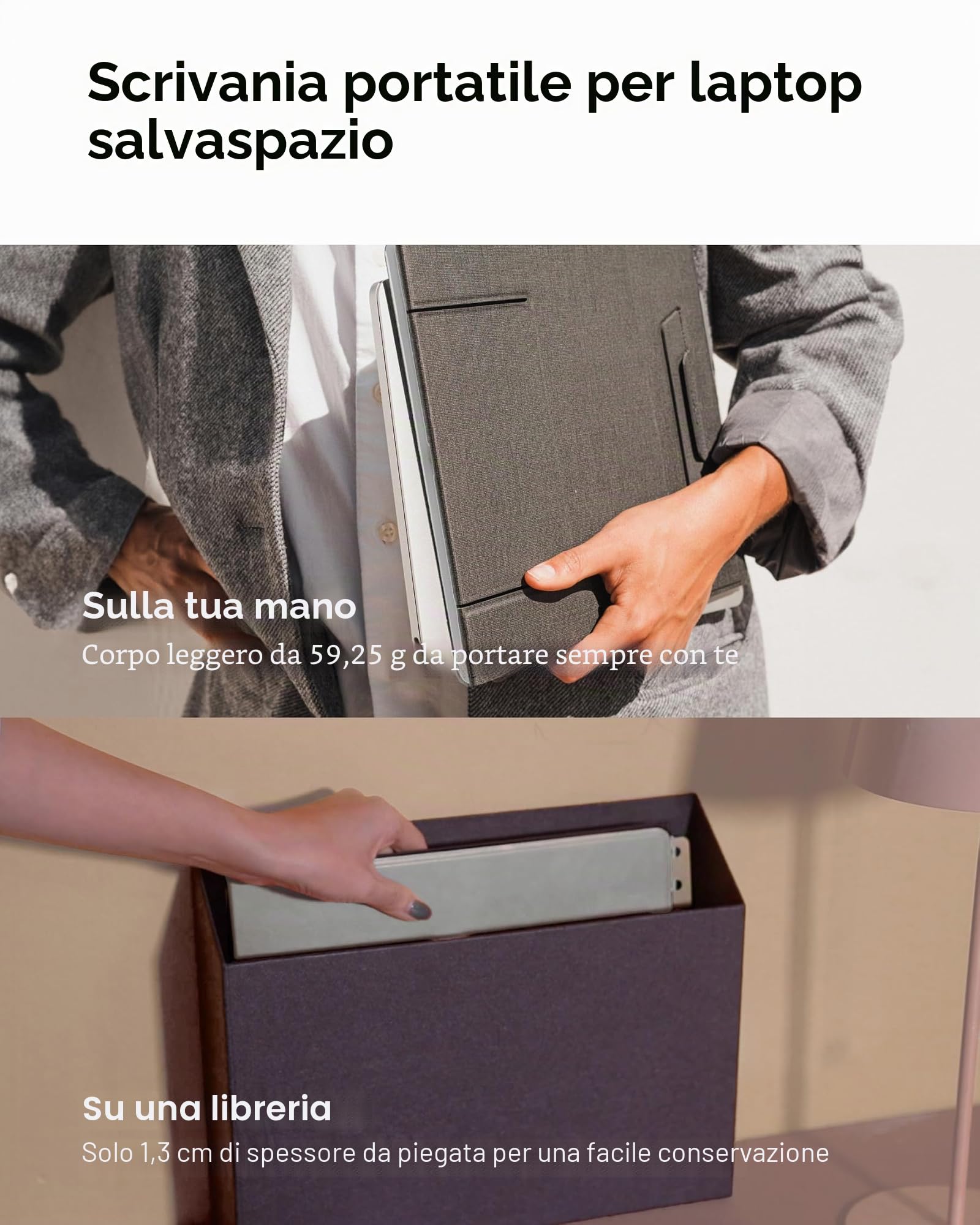 MOFT Z Series Supporto Laptop Grigio 8kg Pieghevole 25,4cm