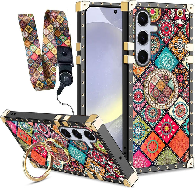 Redpepper Galaxy S24 Plus cover farfalla blu con laccio