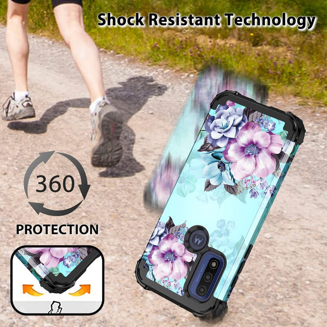 Redpepper Moto G Power 2022 cover fiori antishock