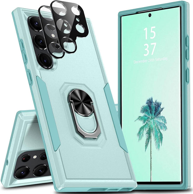 Redpepper Galaxy S23 Plus cover antiurto blu anello stand