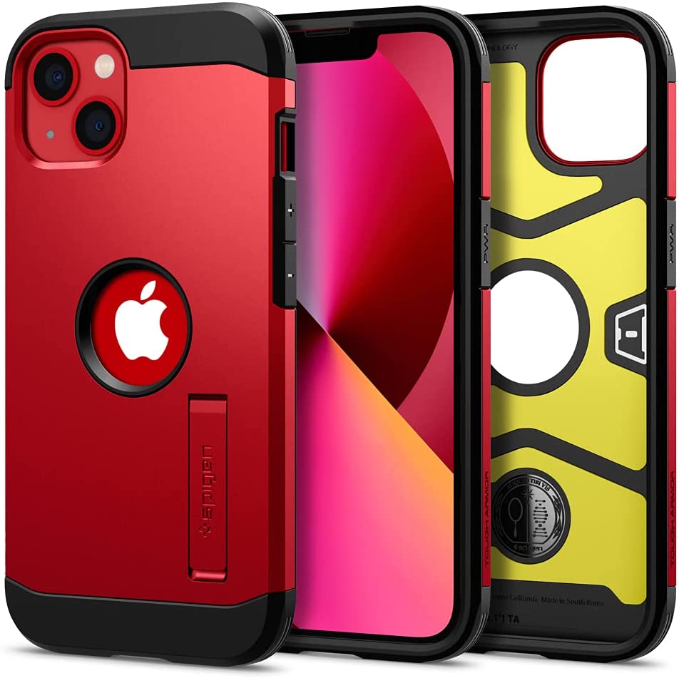 Redpepper iPhone 13 Cover Corazzata Extreme Nera Stand