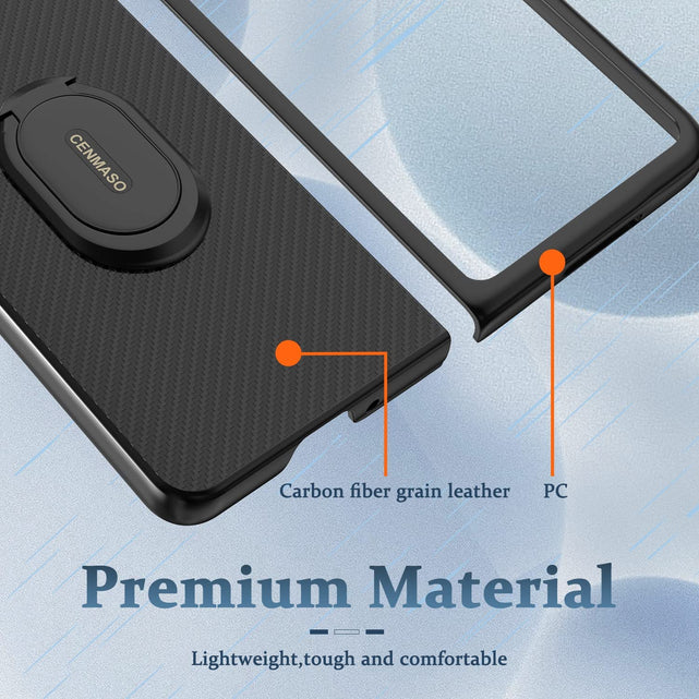 Redpepper Galaxy Cases Z Fold 4 cover aramide nera anello stand