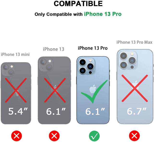 Redpepper Apple Cases iPhone 13 Pro Cover Legno Carbonio Pelle