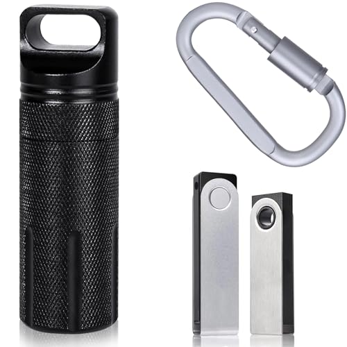 Aenllosi SSD Case custodia alluminio Ledger Nano S nero antiurto