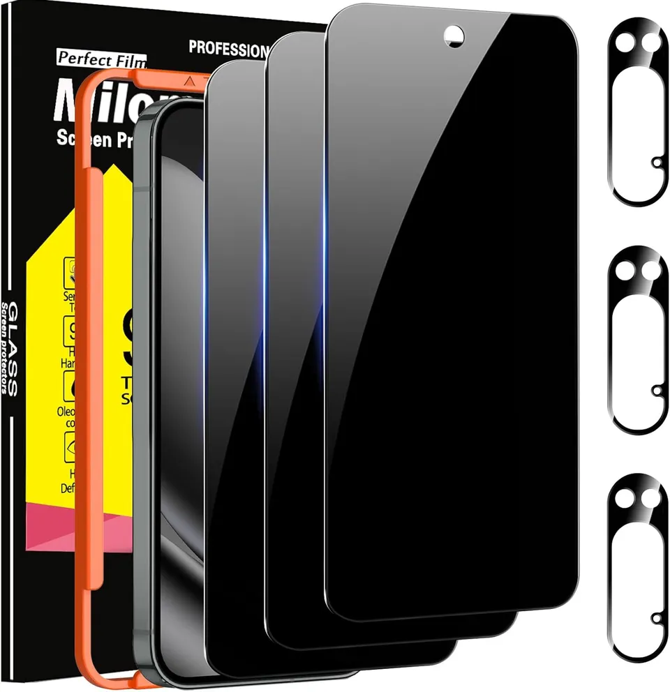 Redpepper Pixel 10 Pro XL vetro temperato privacy 3 pack nero