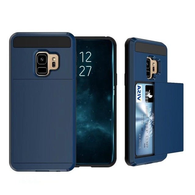 Redpepper Galaxy S8 Plus Custodia Wallet Carte Armor Nero