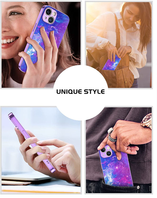 Redpepper iPhone 14 Cover Slim Nebulosa Fosforescente