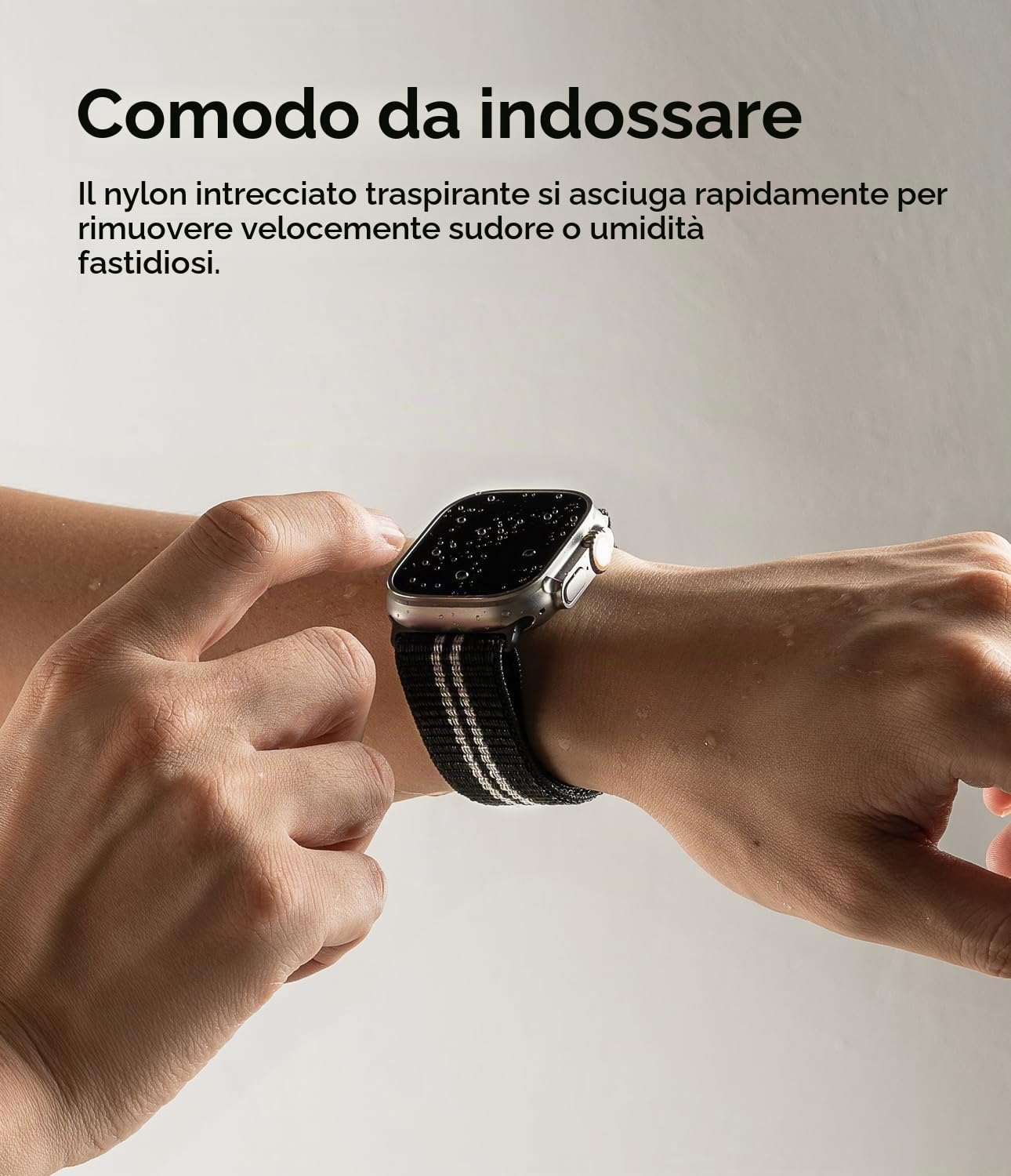 Ringke Sports Air Loop cinturino Apple Watch nylon Black