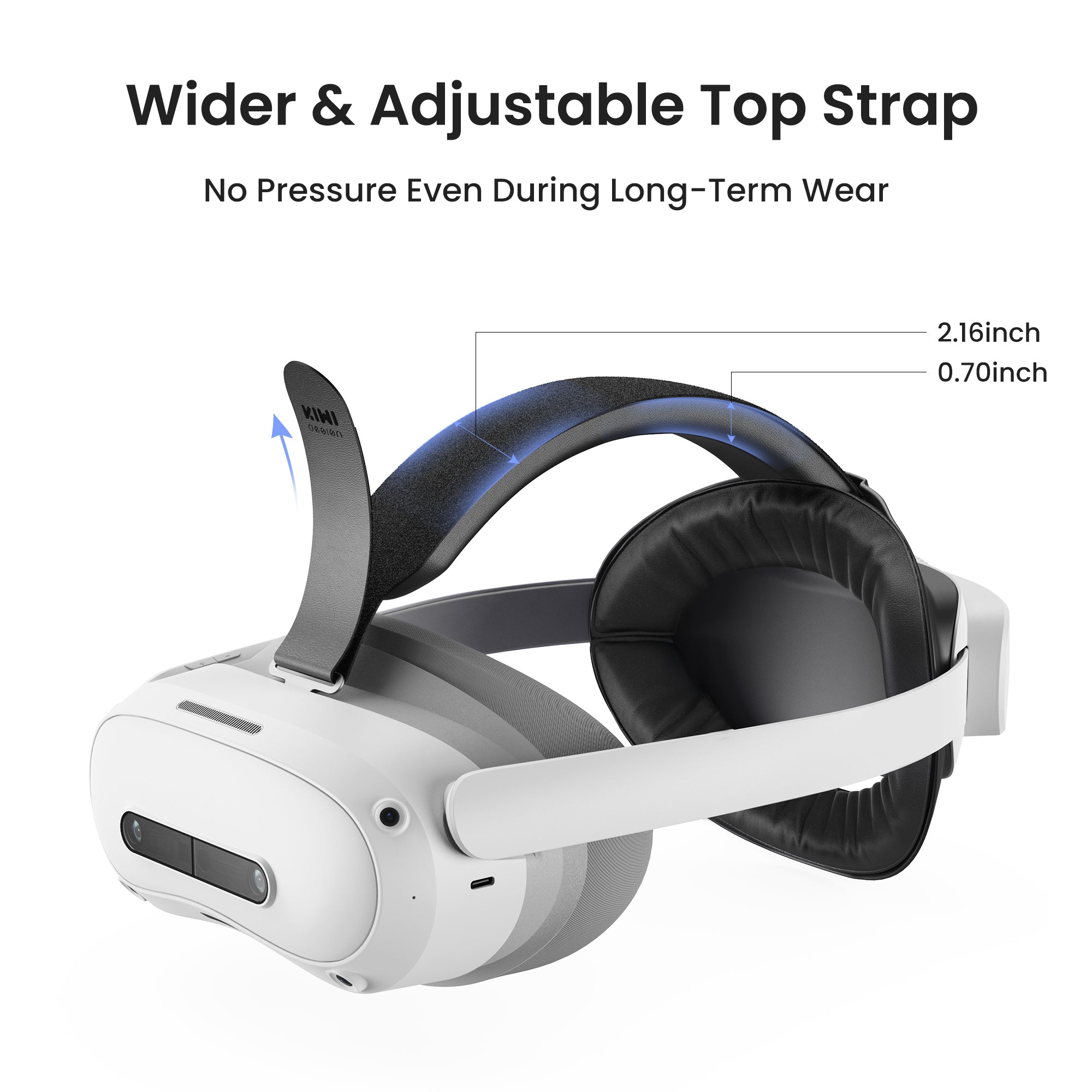 KIWI Design T1 Comfort Head Strap fascia VR Pico 4 Ultra bilanciata
