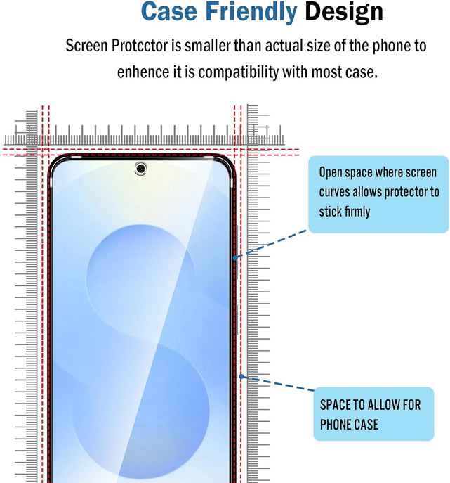 Redpepper Galaxy S25 S24 vetro temperato 9H copertura totale