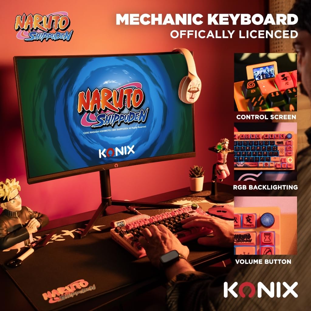 Konix Naruto Tastiera meccanica AZERTY RGB Mode Hermite