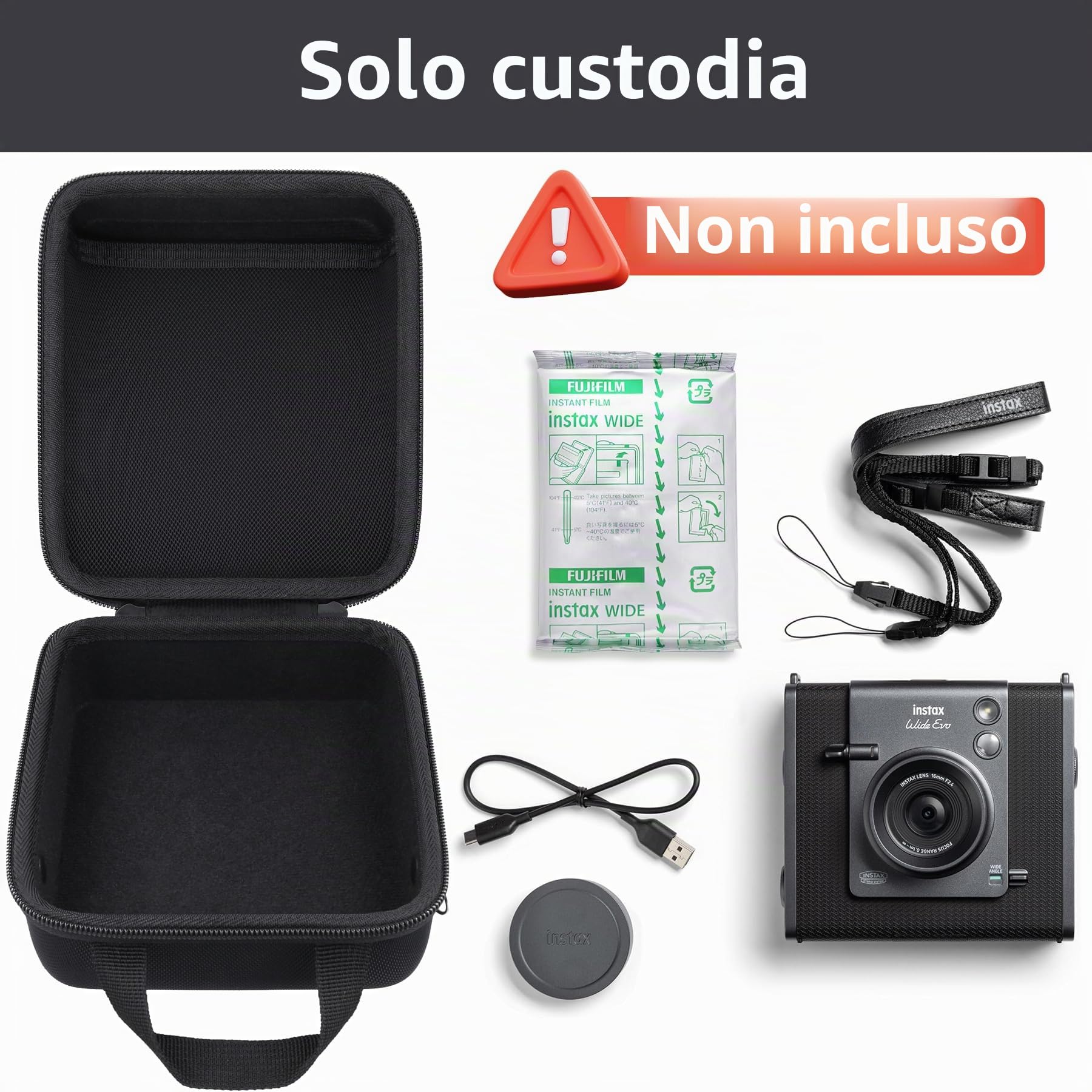 Aenllosi Camera Case custodia Wide EVO 2in1 EVA nera