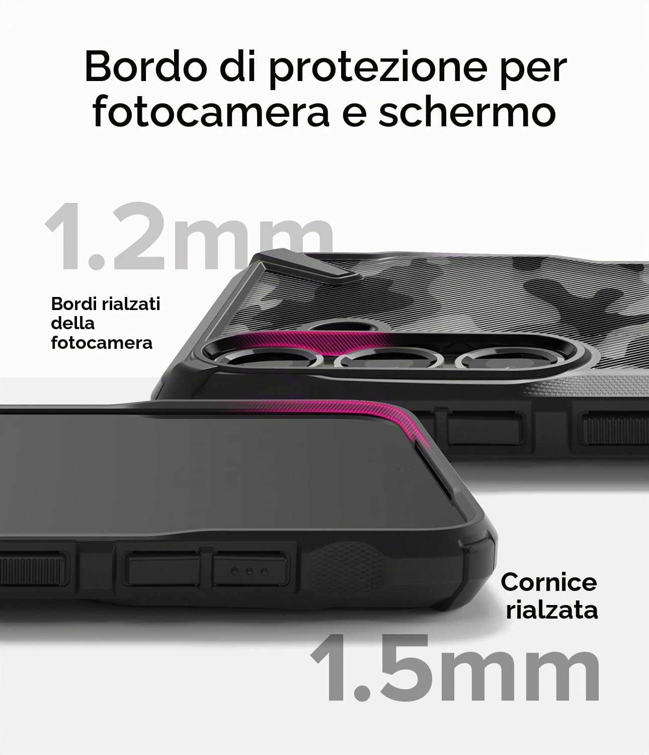 Ringke Fusion-X Cover Galaxy S25 Mimetica Camo Black