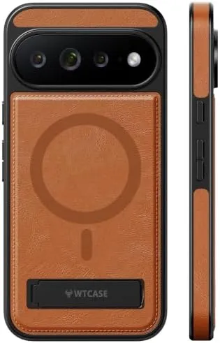 Redpepper Google Pixel 11 Pro XL Cover Pelle Marrone Stand Alluminio