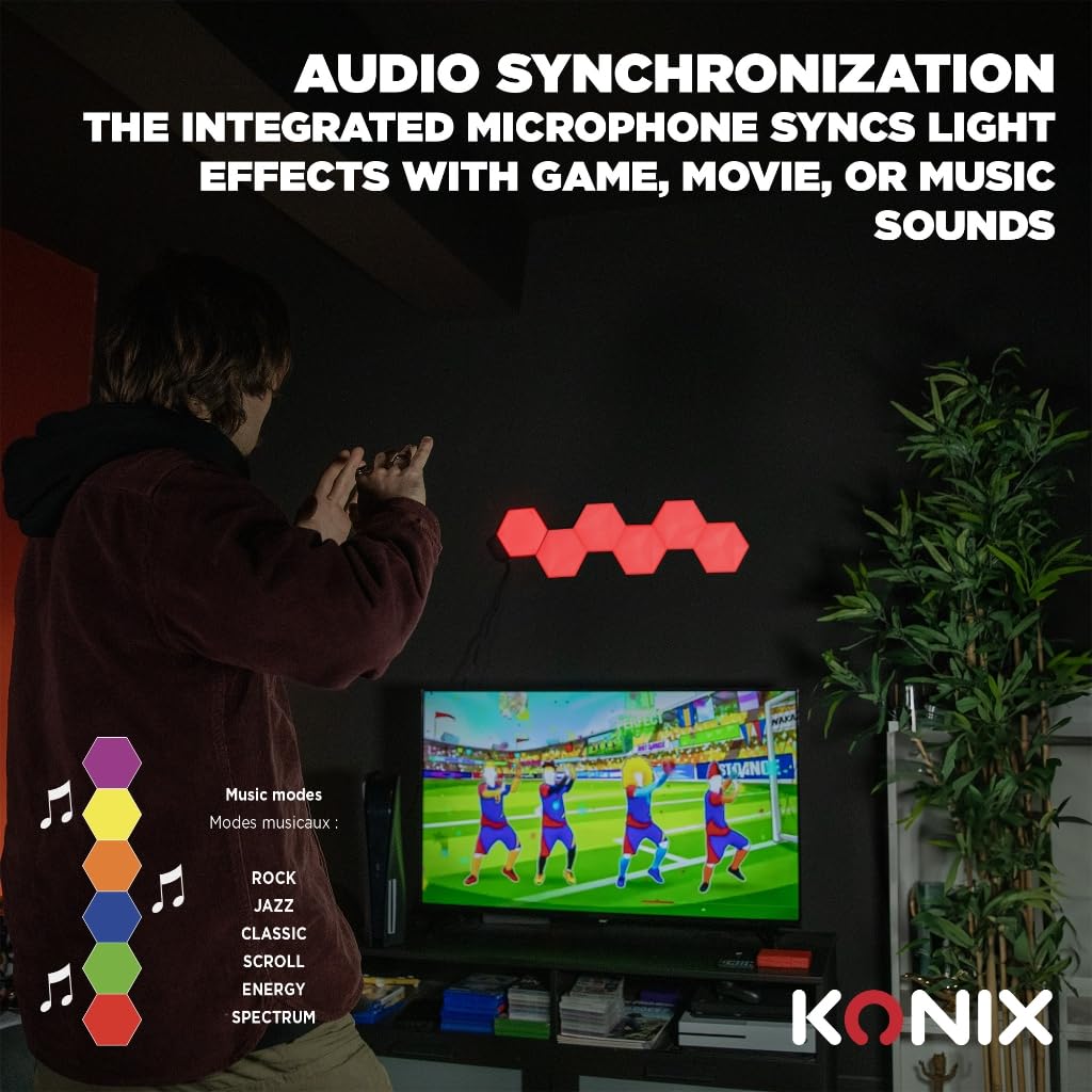 Konix Drakkar Inferno set LED gaming RGBIC 13,2x15,1 cm