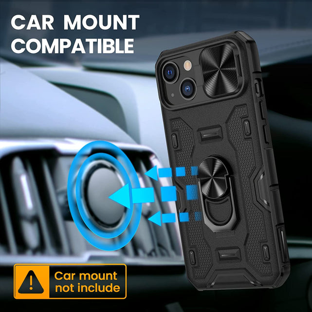 Redpepper iPhone 14 cover anello 360° copri fotocamera