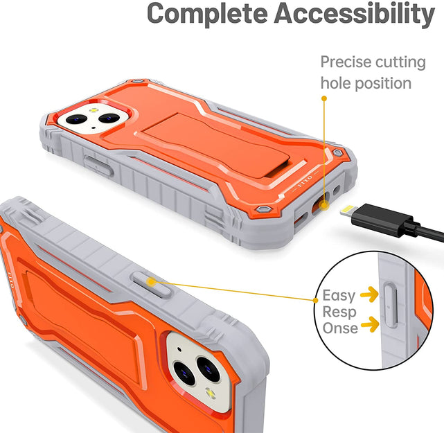 Redpepper iPhone 13 Mini cover rugged doppio strato stand