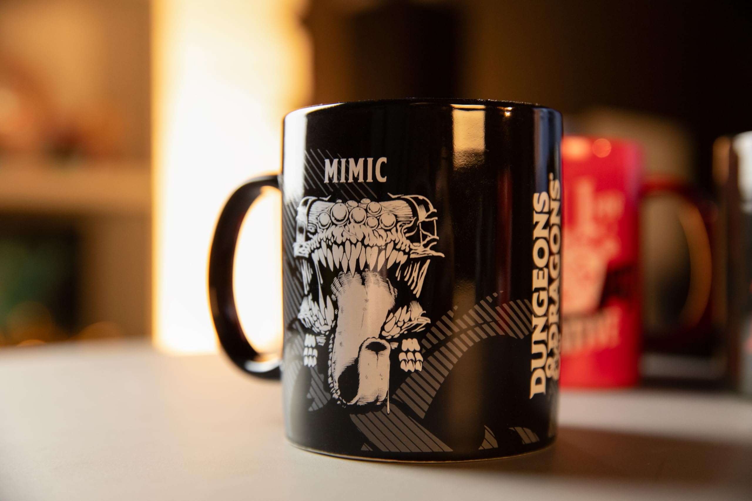 Konix Dungeons & Dragons Mimic Tazza 320 ml Ceramica Nero