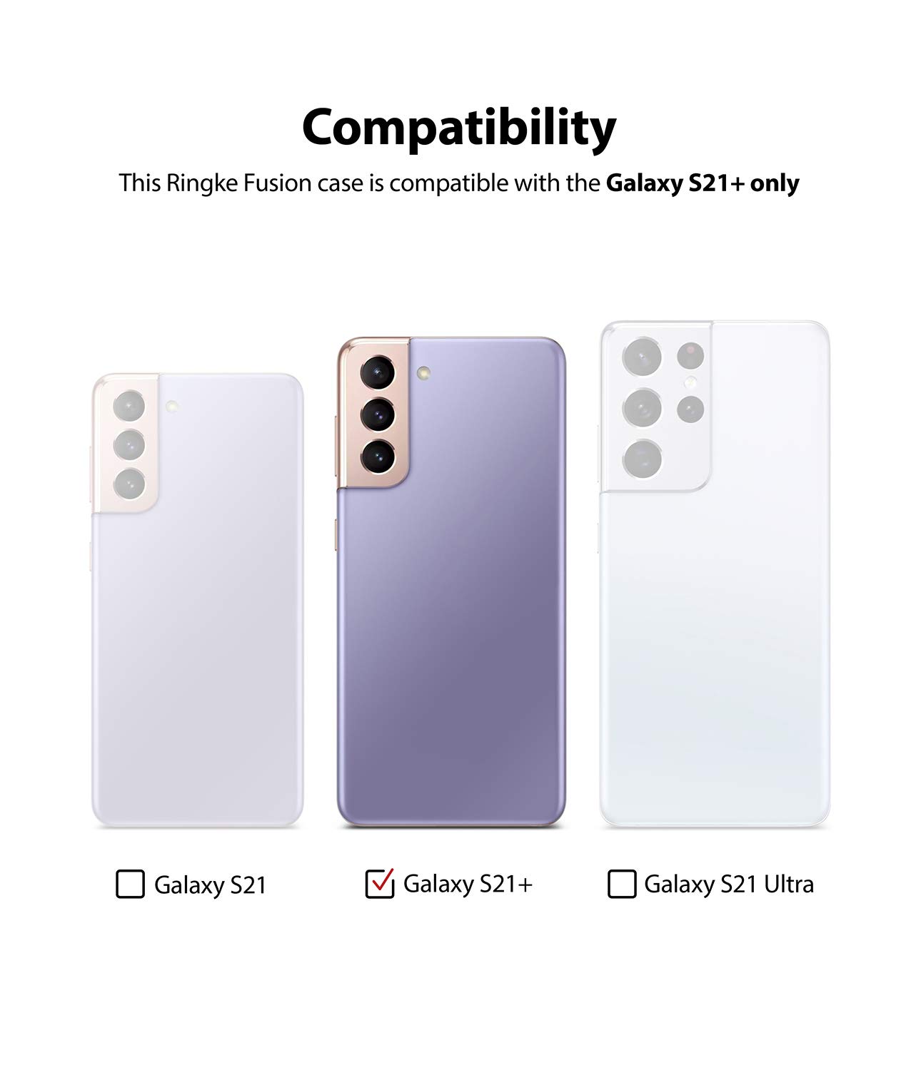 Ringke Fusion Galaxy S21 Plus cover trasparente clear TPU